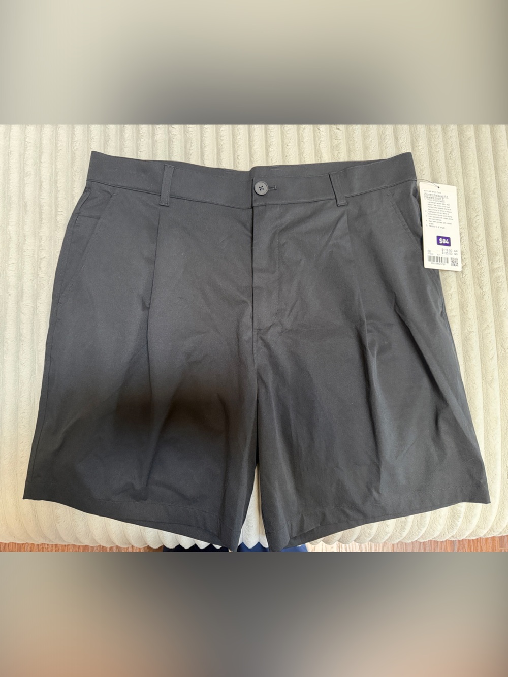 lululemon athletica Black Flat Front Men's Shorts